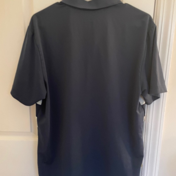 Adidas Golf Men's Polo‎ Shirt - Black, White, and Green - Picture 3 of 3